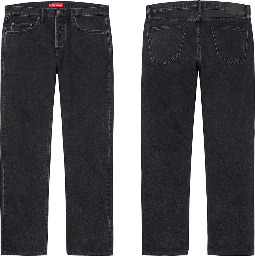 Stone Washed Black Slim Jean